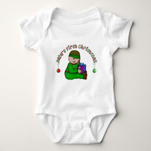 Body Latino Elf Baby 1er Noël (Devant)