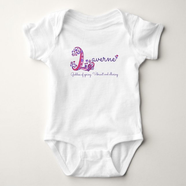 Body Laverne Girls nom et sens T-shirt L monogramme (Devant)