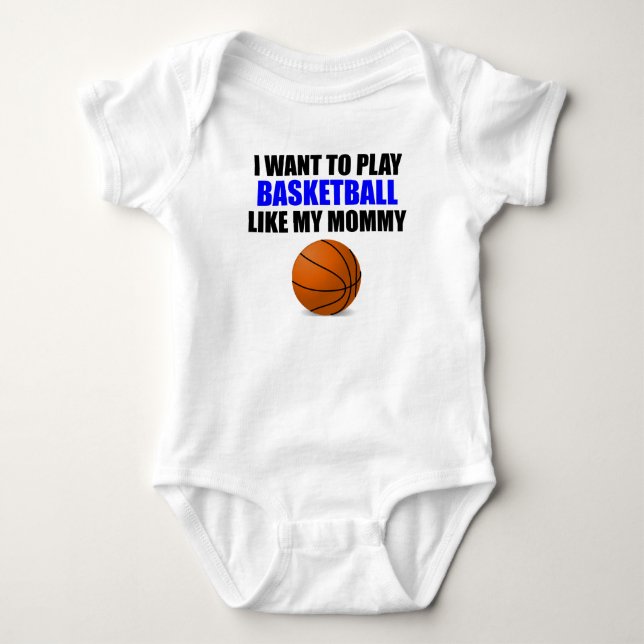 Body Le basket-ball aiment ma maman (Devant)