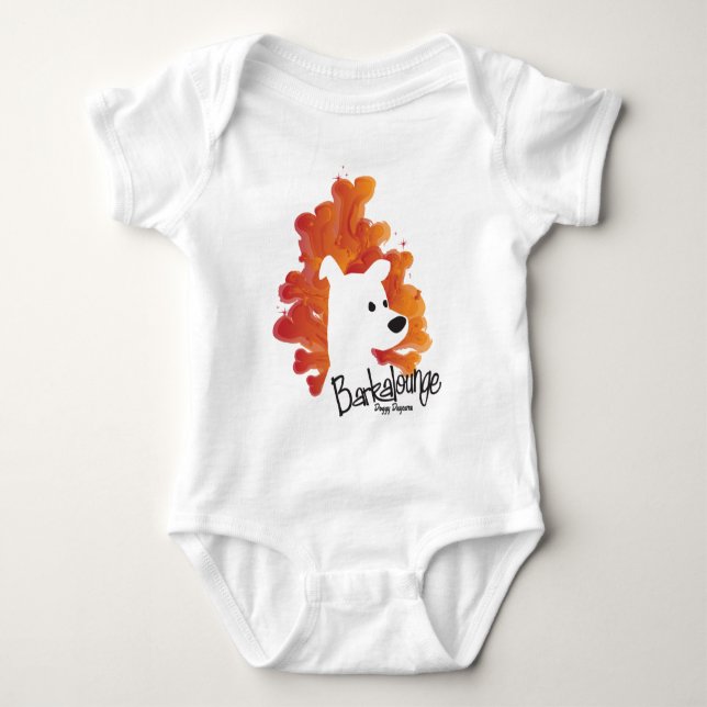 Body Le bébé Barkalounge désosse le logo (Devant)
