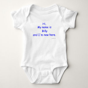 Body Le bébé fait sur commande salut mon nom est…