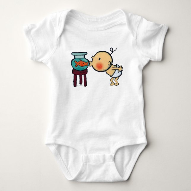 Body Le bocal à poissons embrasse le poisson rouge (Devant)