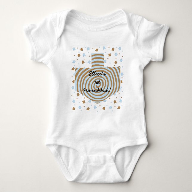 Body Le Bodysuit Hanoukka Baby Jersey Personnalisé. (Devant)