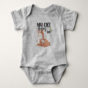 Body Le cerf de bois Doe et le bébé Fawn Mon Gigi m'aim