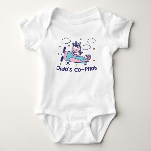 Body Le copilote de Jido - Avion Licorne (Devant)