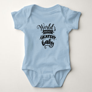 Body Le costume pour bébé bleu le plus Okayest au monde