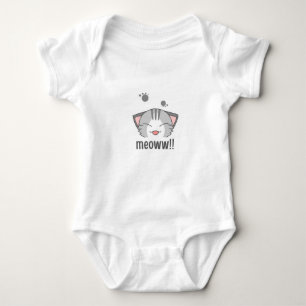 Body Le design du maillot de bébé meowe