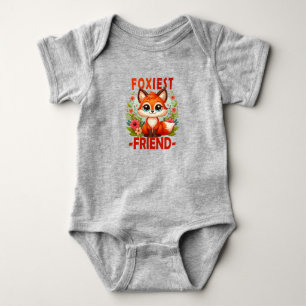 Body Le jeu de mot Foxiest Friend. Caricature du chiot
