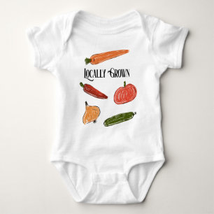 Body Le marché agricole de Retro Baby shower cultivé lo
