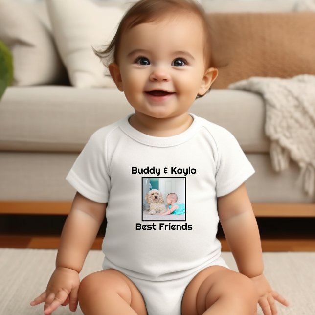 Body Le meilleur ami du bébé personnalisé (Celebrate baby's friendship with this personalized baby bodysuit.)