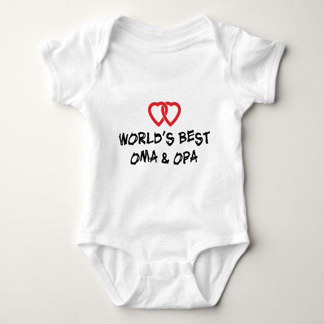 Body Le meilleur T-shirt d'Oma et d'Opa du monde (Devant)