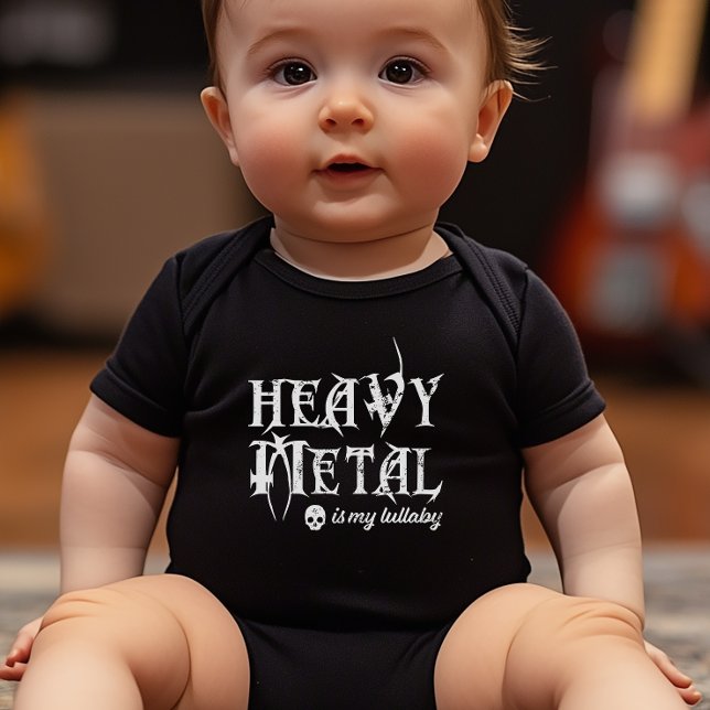 Body Le métal lourd est ma berceuse (The ideal cheeky baby shower gift for parents that love their metal.)