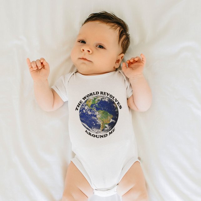 Body Le monde tourne autour de moi (The World Revolves Around Me Baby Bodysuit)