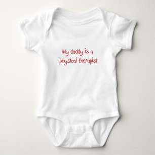 Body Le papa est un T-shirt de bébé de physiothérape