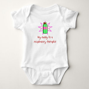 Body Le papa est un T-shirt de bébé de thérapeute