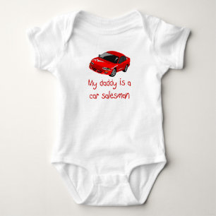 Body Le papa est un T-shirt de bébé de vendeur de