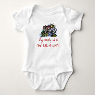 Body Le papa est une vraie chemise de bébé d'agent