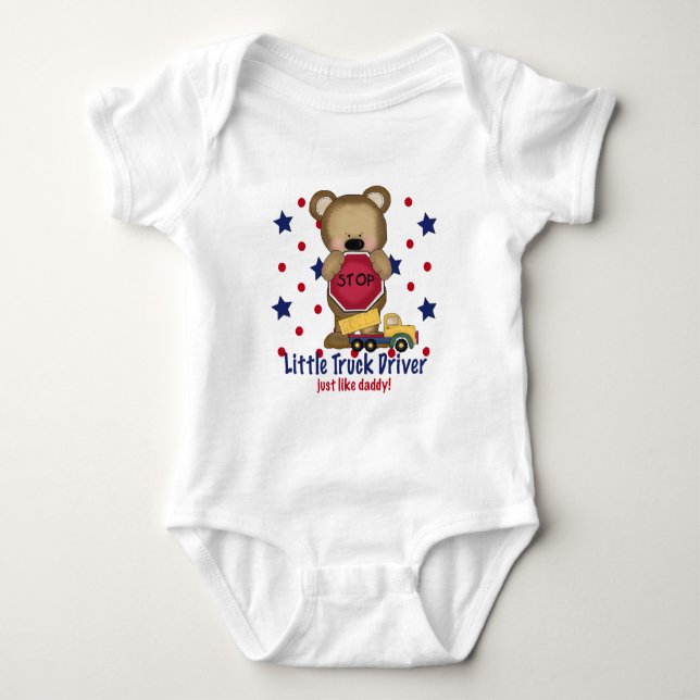 Body Le petit chauffeur de camion d'ours mignon aiment (Devant)