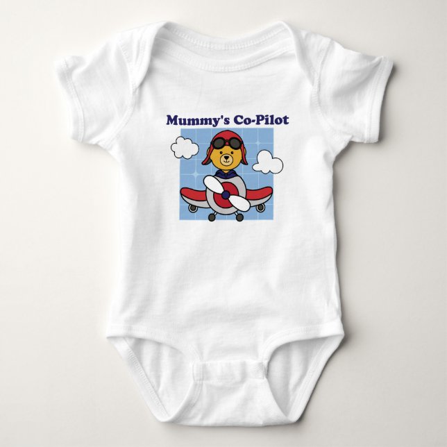 Body Le petit copilote de Maman - Avion mignon (Devant)