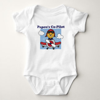 Body Le Petit Copilote de Papou - Avion Mignon