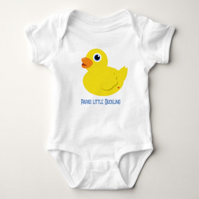 Body Le petit costume de bébé Duckling (bleu) de Papa (Devant)