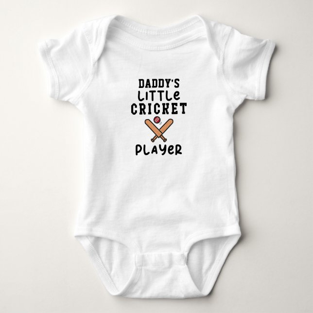 Body Le petit joueur de cricket de papa | Cricket (Devant)