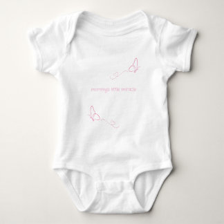 Body "le petit miracle de maman" Papillons roses