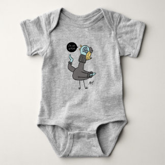 Body Le Pigeon Je suis un artiste Baby Heather Bodysuit