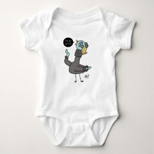 Body Le Pigeon Je suis un Artiste Bébé Bodysuit Blanc