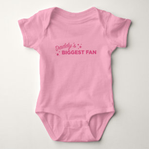 Body Le plus grand fan de papa en texte rose   Cute