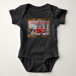 Body Le premier Noël de bébé à la ferme
