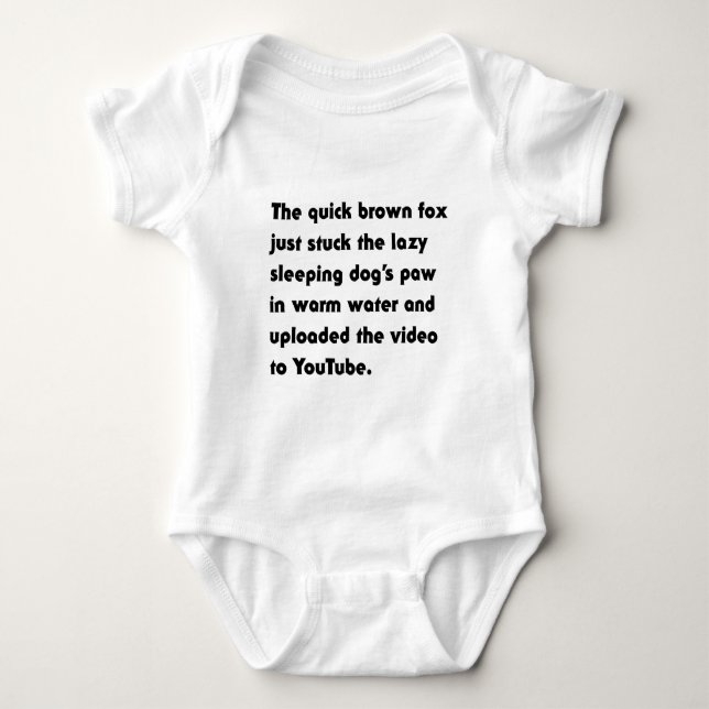 Body Le Renard Brun Rapide Vient de... T-Shirt Pangram (Devant)