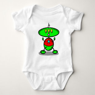 Body Le T-Shirt Robot Enfants Bébé Vert Crayons Magique