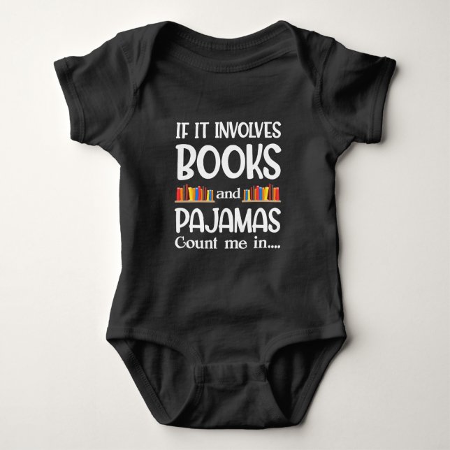 Body Lecteur de livres Pajamas Bookworm lecture amusant (Devant)