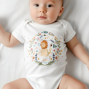 Body Leo Baby Outfit - Petit Lion signe Zodiac