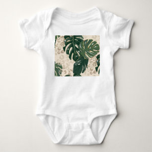 Body Leopard Monstera : Jungle Imprimer Vintage.