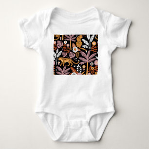 Body Leopards Palms Vintage Motif sans couture
