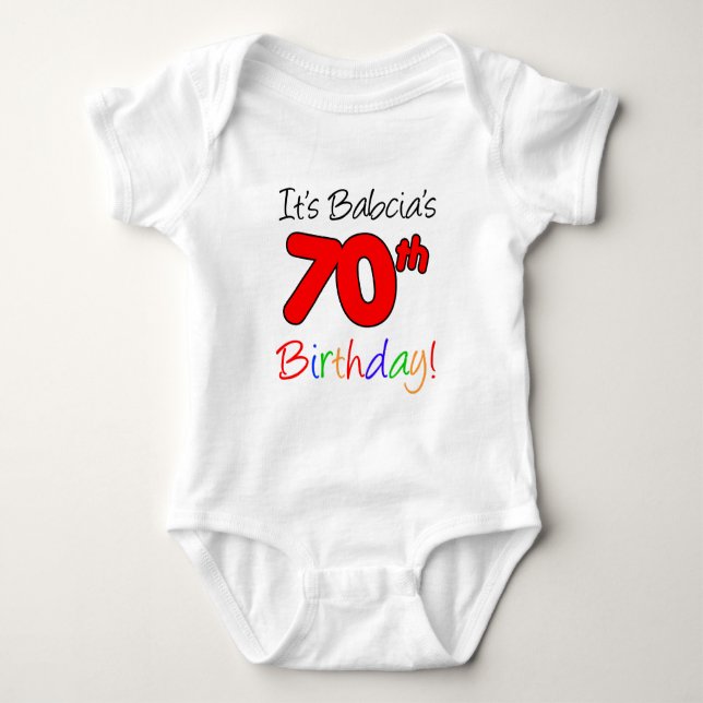 Body Les 70 ans de Babcia (Devant)