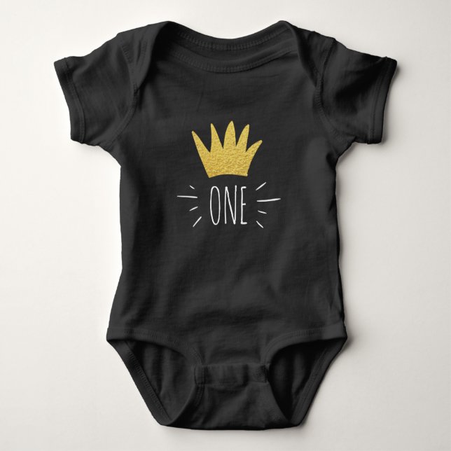 Body Les choses sauvages Gold Couronne Birthday Infant  (Devant)
