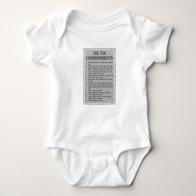 Body Les Dix Commandements Bible Unisex (Devant)