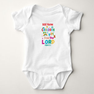 Body "Les enfants sont un cadeau du Seigneur" (rouge)