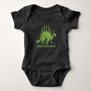 Body Les fans juifs de Hanoukka Dinosaur Menorah Jew Di