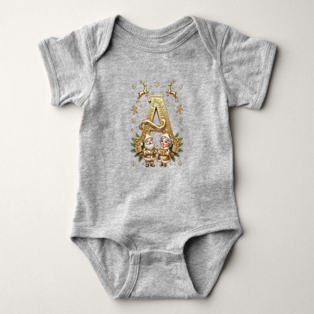 Body Letter A: Royal Gold Luxury Christmas (Devant)