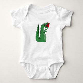 Body Lettre A Alligator Bodysuit Bébé. Alpe d'animal mi