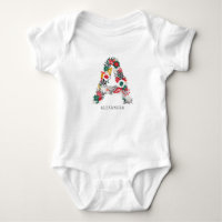Lettre A | LETTRE FLEURIE Whimsical Monogramme I
