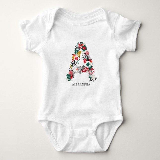 Body Lettre A | LETTRE FLEURIE Whimsical Monogramme I (Devant)