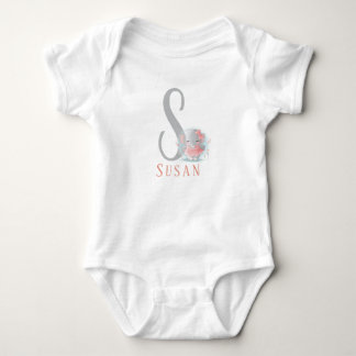 Body Lettre personnalisée et nom Bodysuit bébé