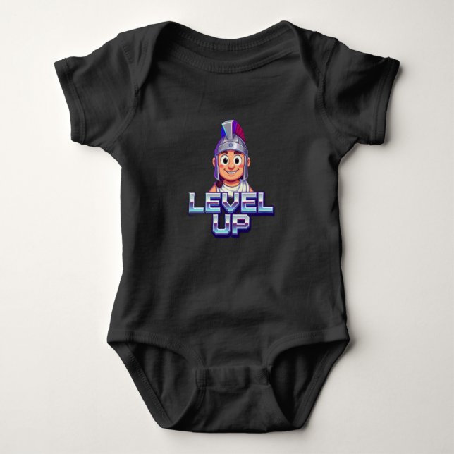 Body Level Up!" Baby Bodysuit - Gamer Baby  (Devant)