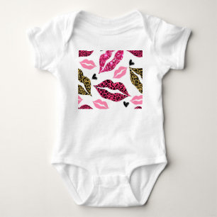 Body Lèvres scintillantes : Motif de mode Leopard