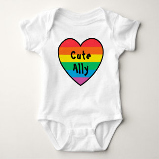 Body LGBT Cute Ally | Rainbow Pride Heart Pride Baby |